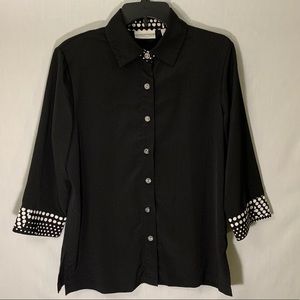 Draper’s & Damon’s Women’s Black Blouse